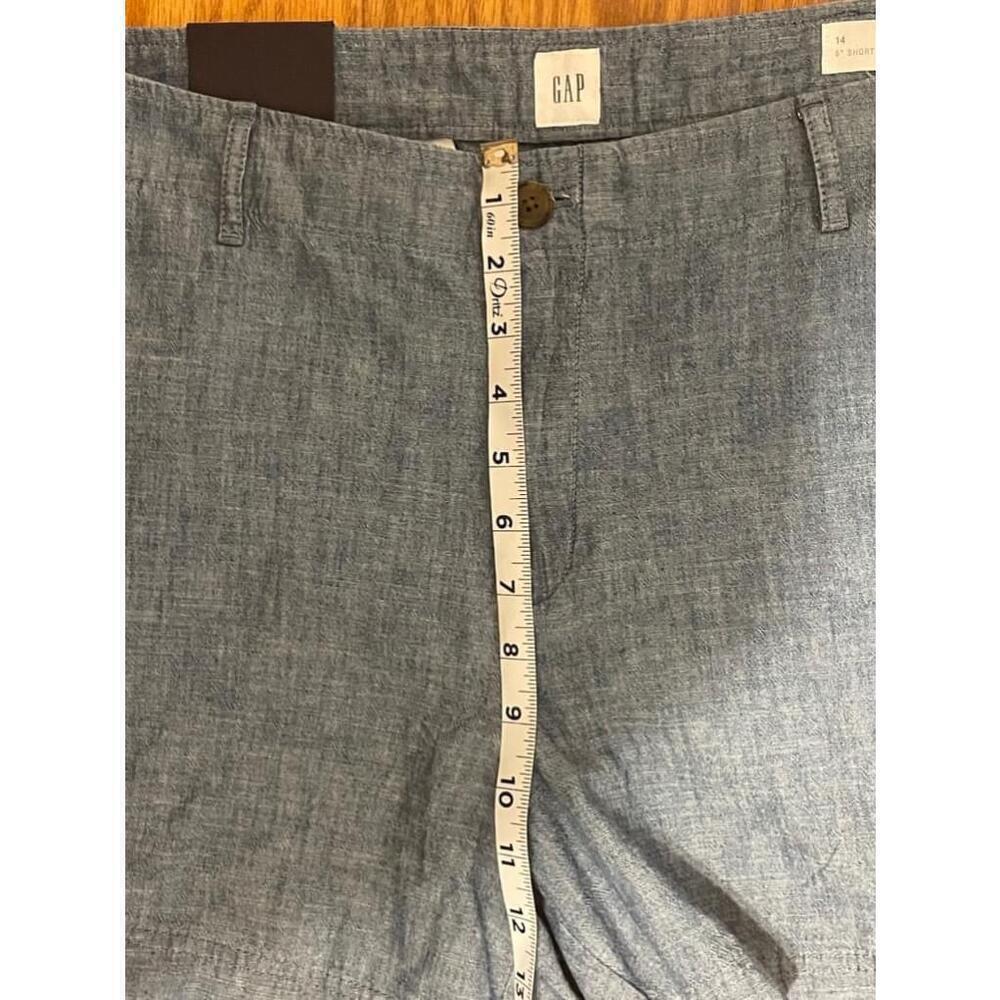NEW GAP Women’s 5” Chambray Shorts Size 14 - Picture 7 of 7